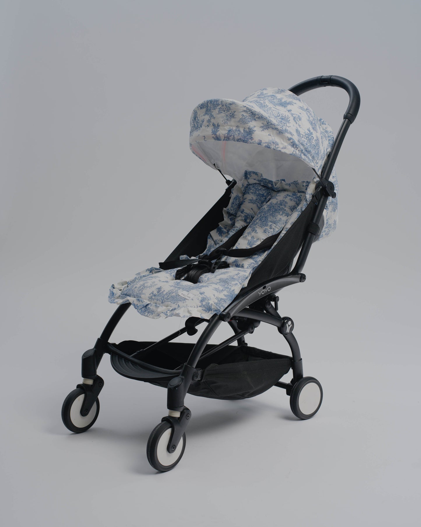 Matelas Toile de Jouy bleue