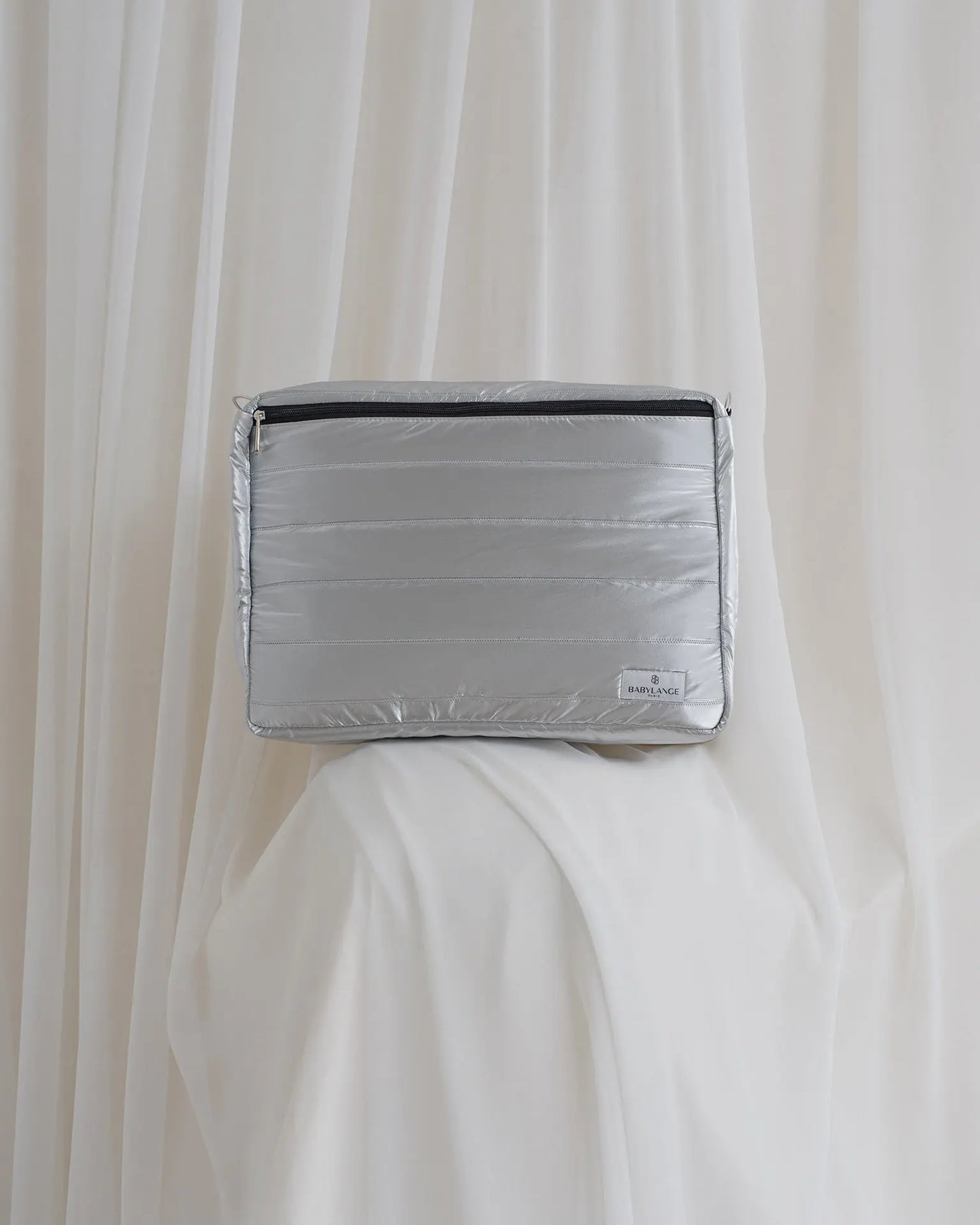 Grand sac à langer Mont blanc argentée
