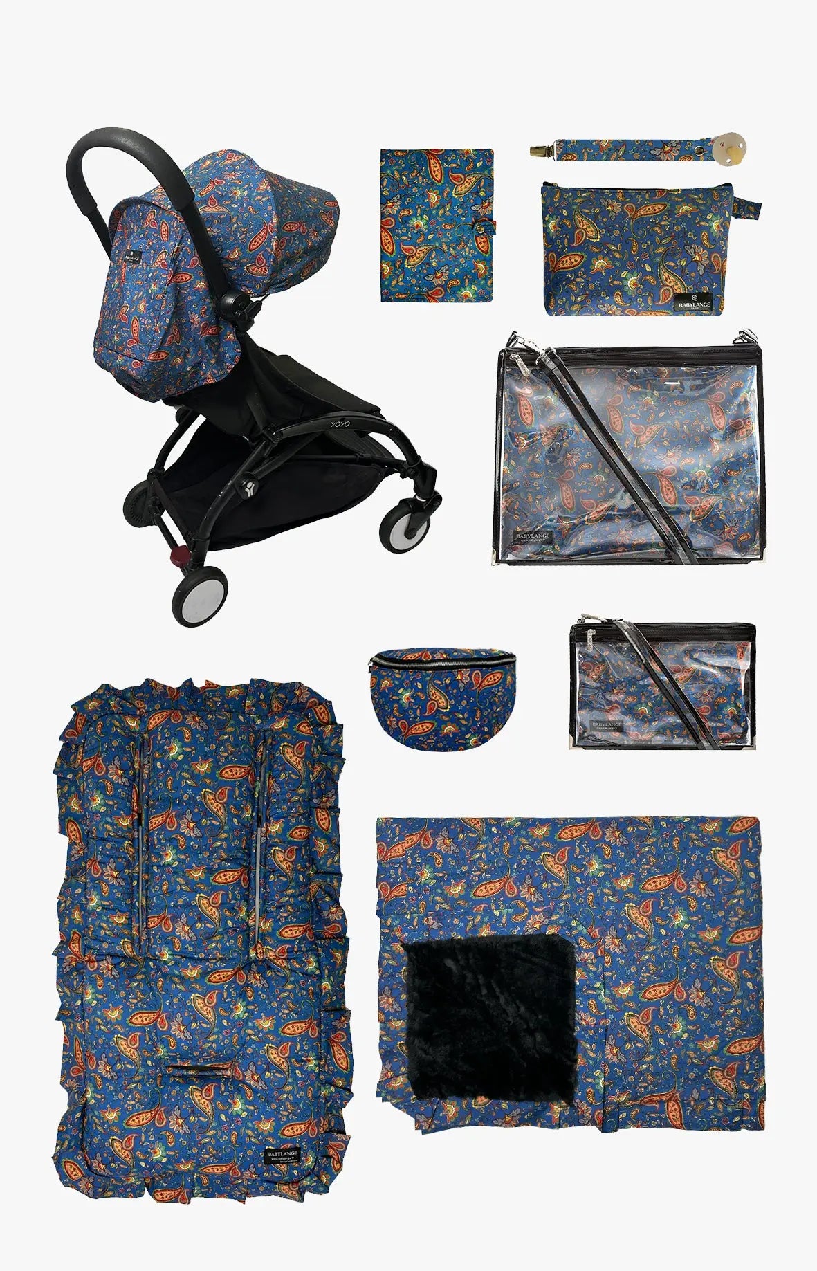 Coffret personnalisable Cachemire bleu