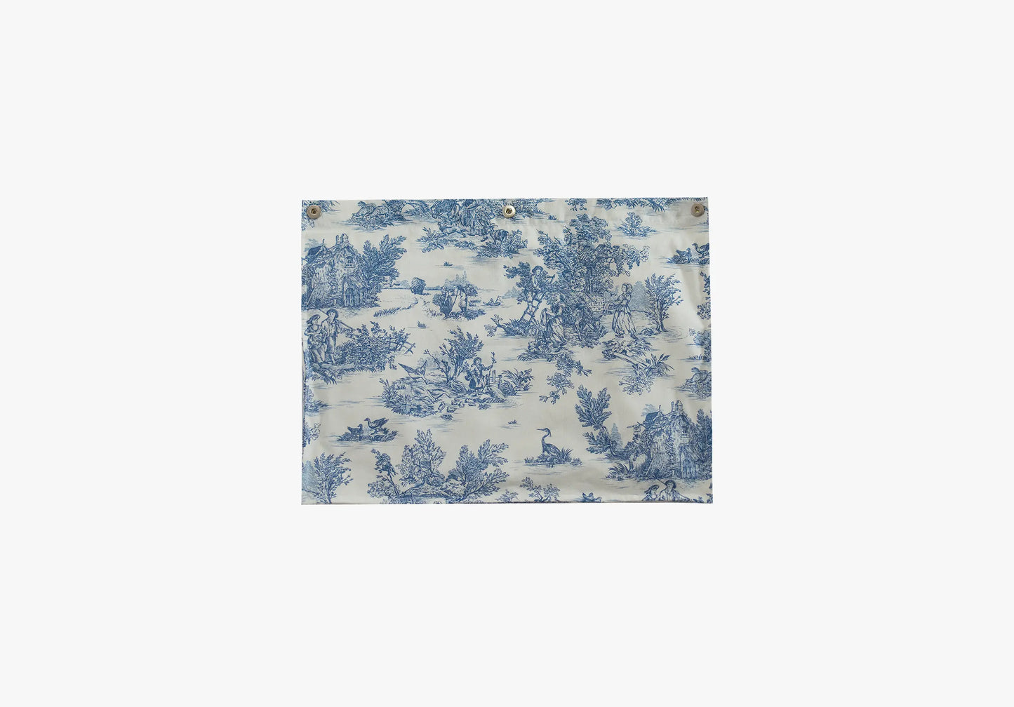 Grande doublure Toile de Jouy bleue