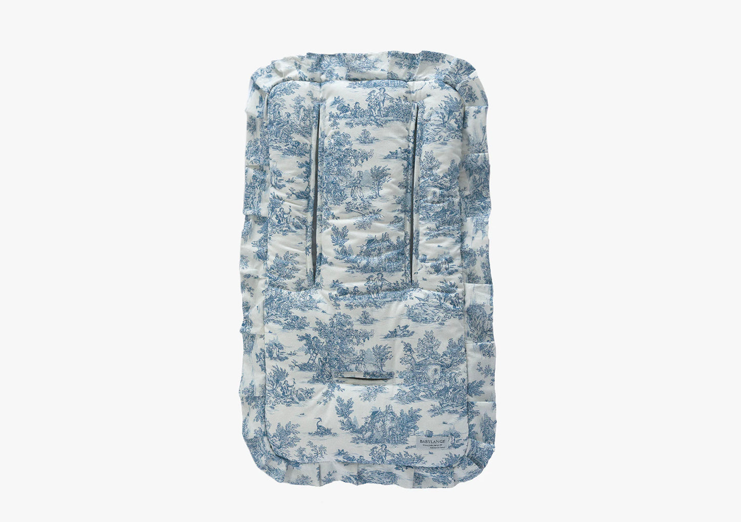 Matelas Toile de Jouy bleue