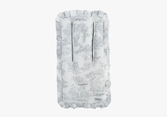 Matelas Toile de Jouy grise