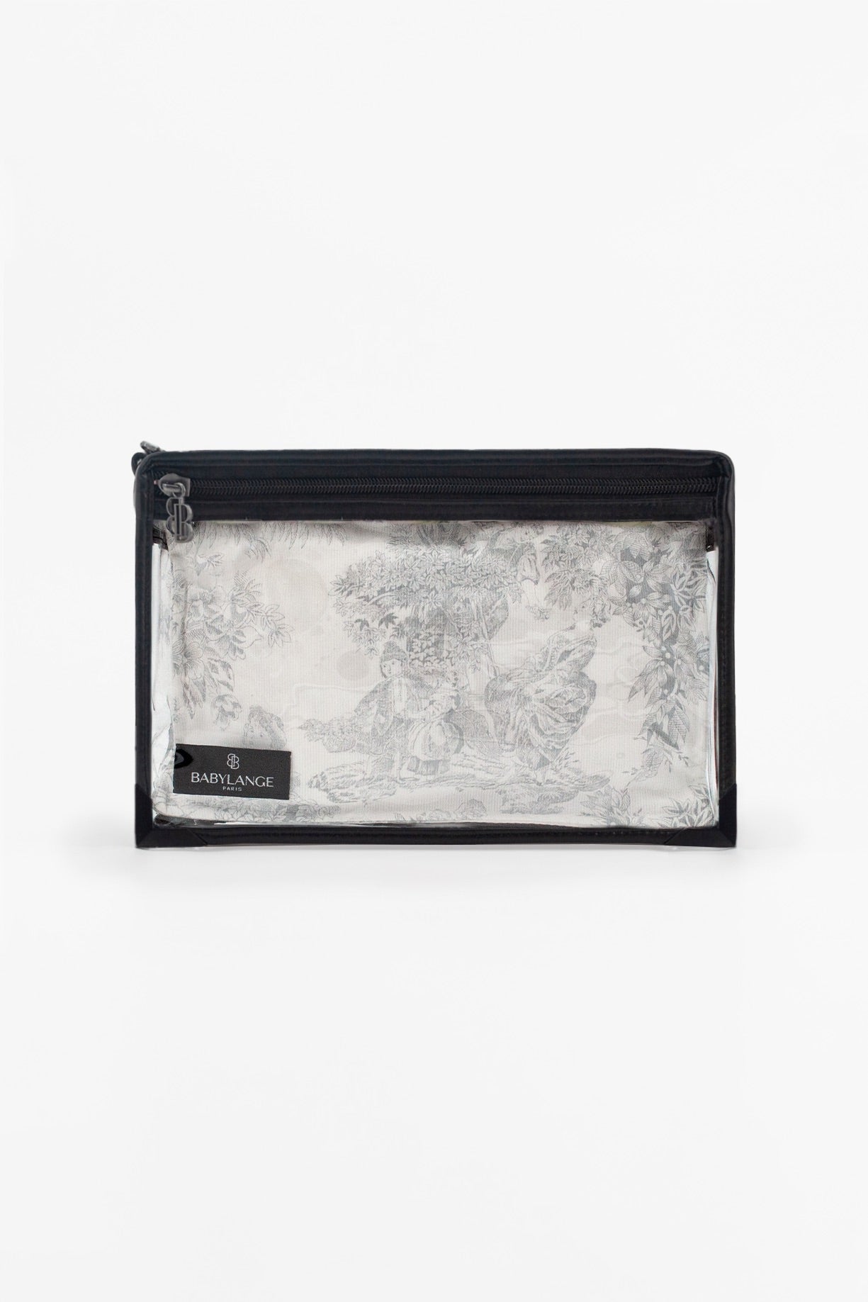 Small gray Toile de Jouy changing bag