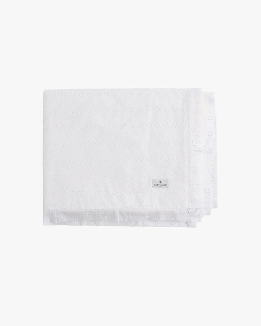 Gray Toile de Jouy blanket