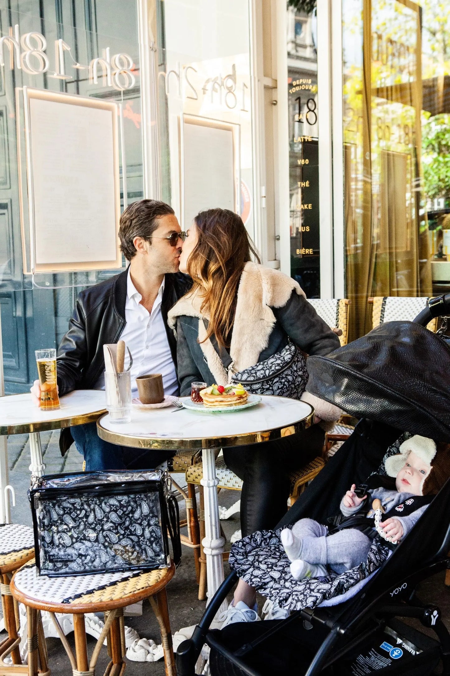 Petit sac à langer Bandana noir