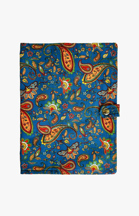 Protège carnet de santé Cachemire bleu