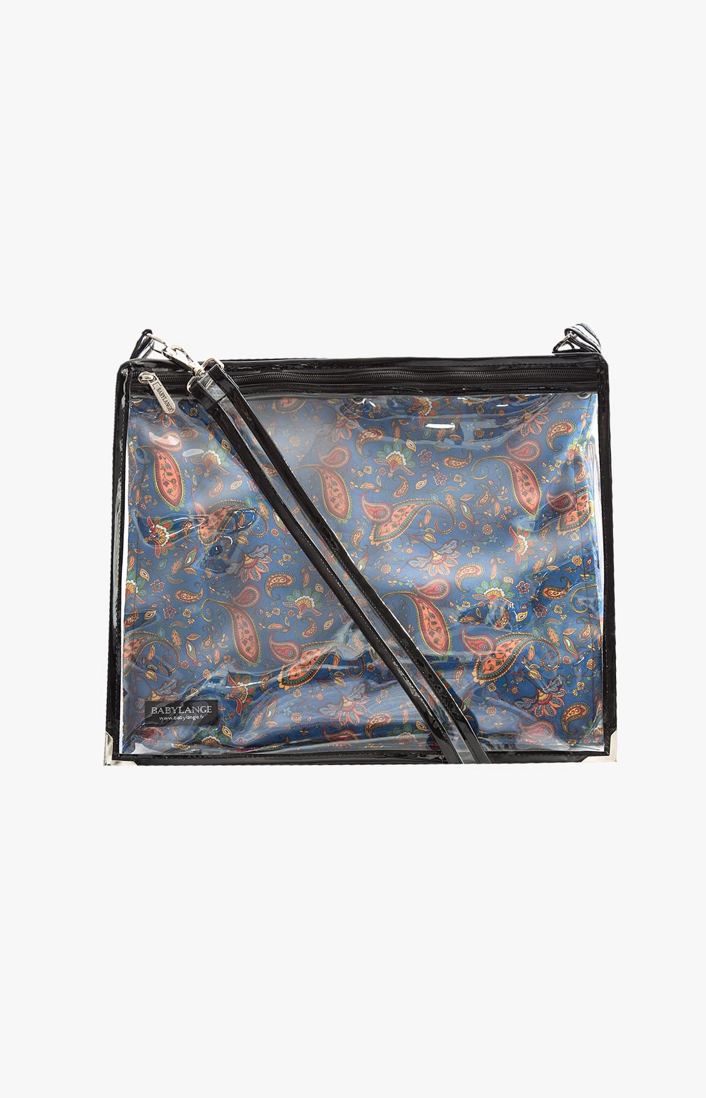 Grand sac à langer Cachemire bleu