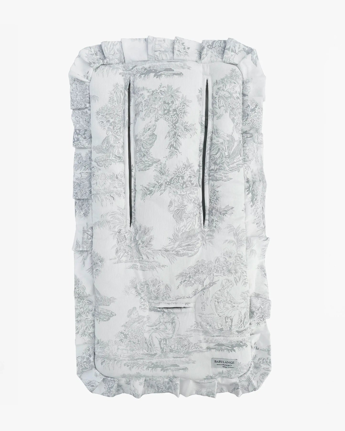 Matelas Toile de Jouy grise