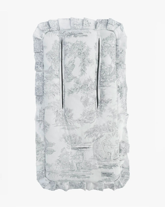 Matelas Toile de Jouy grise