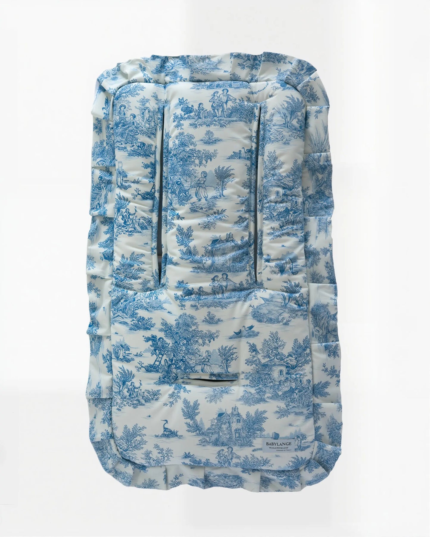 Matelas Toile de Jouy bleue