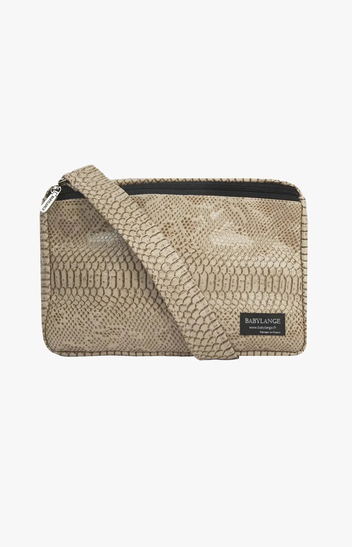 J21 : -20% sur la chancelière en croco beige et son sac assorti offert !