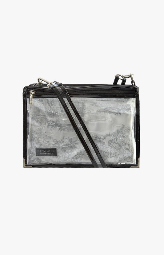 Small gray Toile de Jouy changing bag